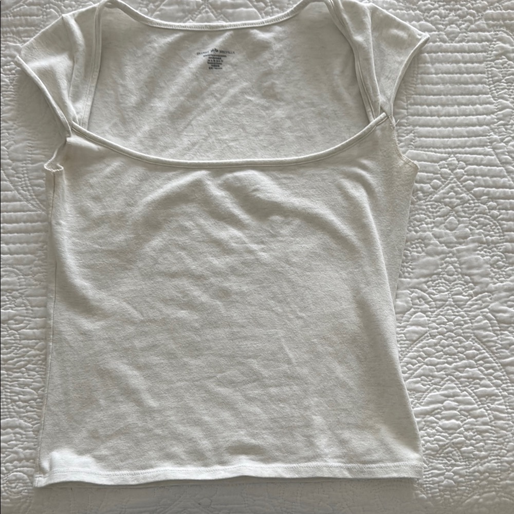 Women's White Cap Sleeve Top
